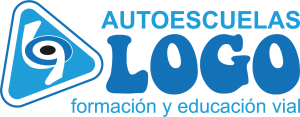 letras y simbolo de autoescuela logo