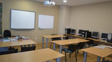 aula 1 de teórica en el centro de formación