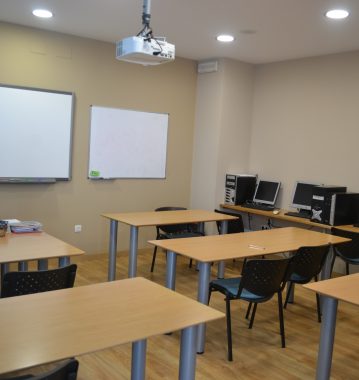 aula 1 de teórica en el centro de formación
