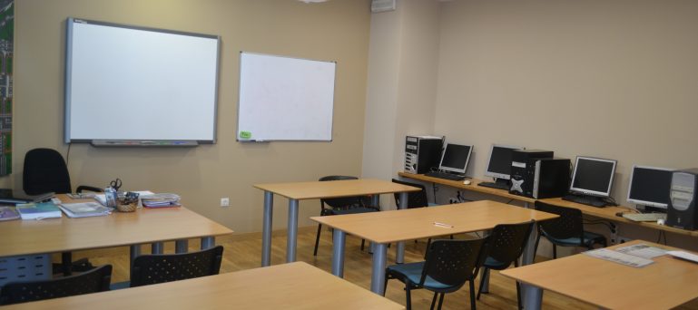 aula 1 de teórica en el centro de formación